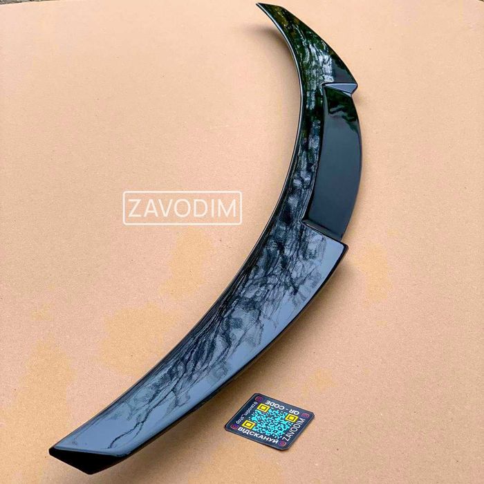 спойлер A4 B8 audi ЧОРНИЙ ГЛЯНЕЦЬ ABS M4 S4 стиль 09-16 ауди а4 б9 б8