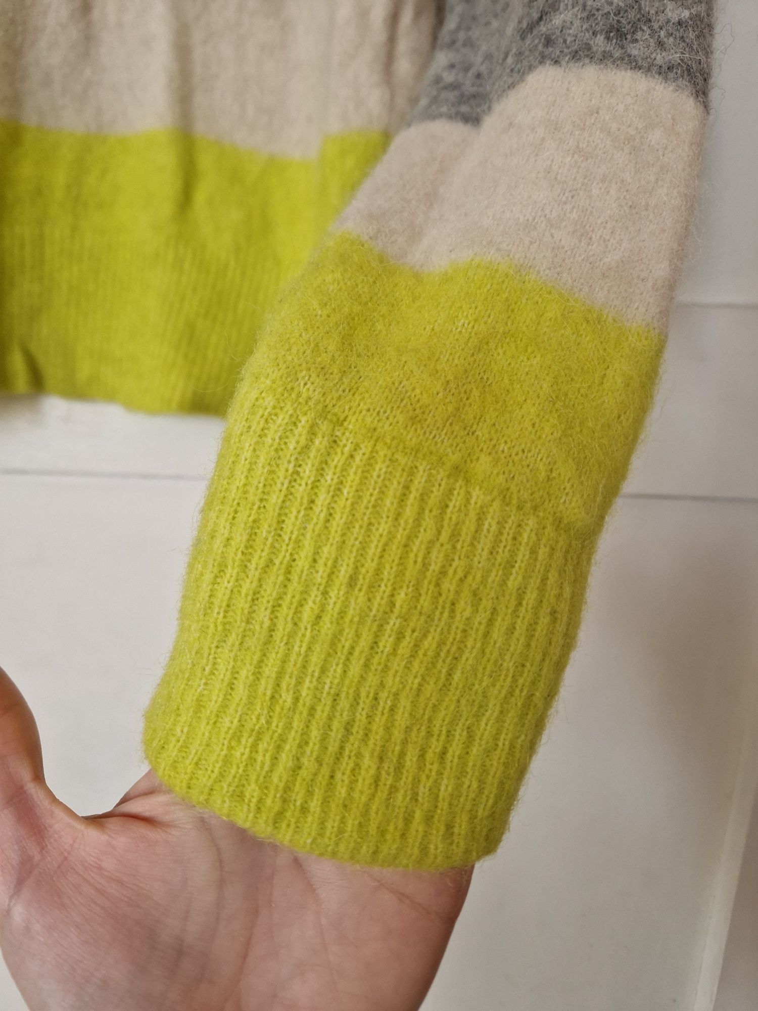 Samsoe Samsoe sweter XS/S szary alpaka wełna merino