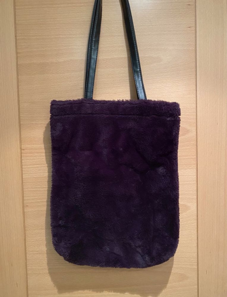 Saco estilo Tote Bag roxo