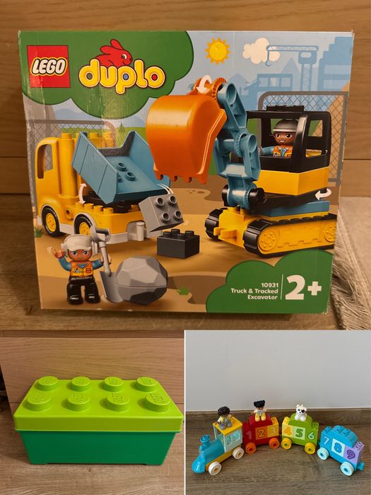LEGO DUPLO 10913 Pudełko z klockami + Lego 10954 Pociag z cyferkami