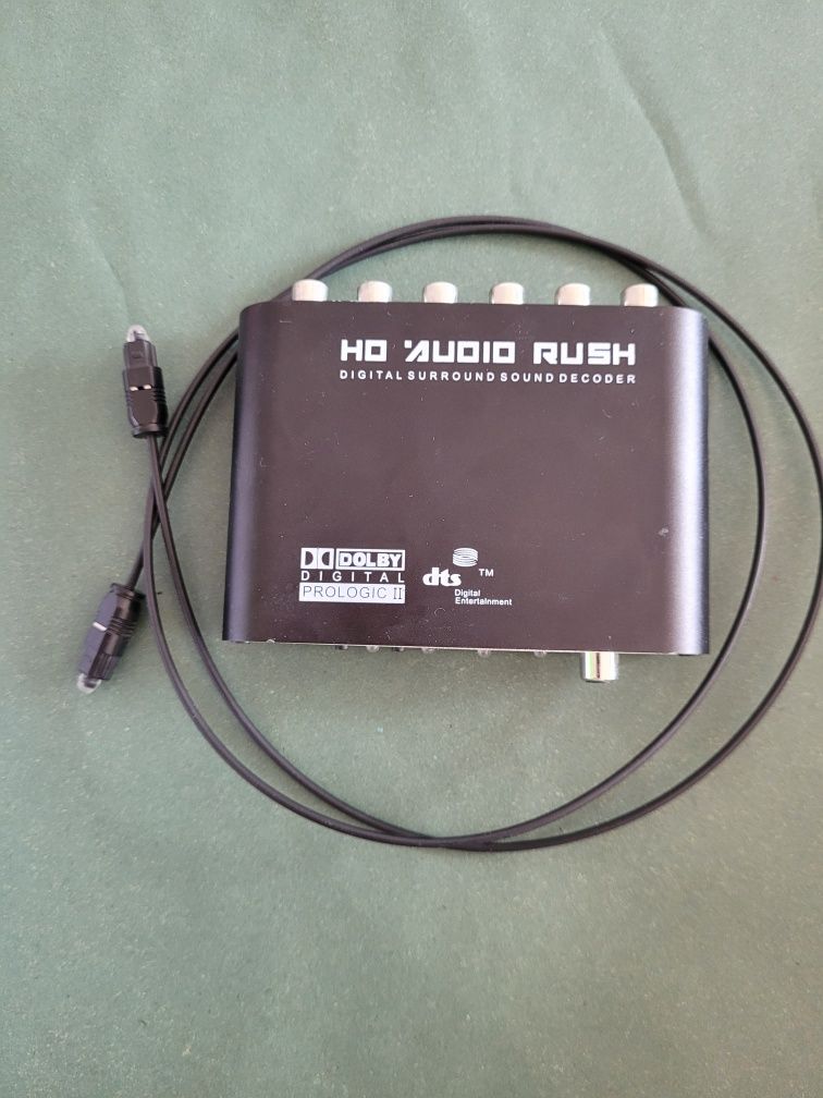 Dekoder wzmacniacz optyczny analog AC3/DTS HD Audio  Rush 5.1