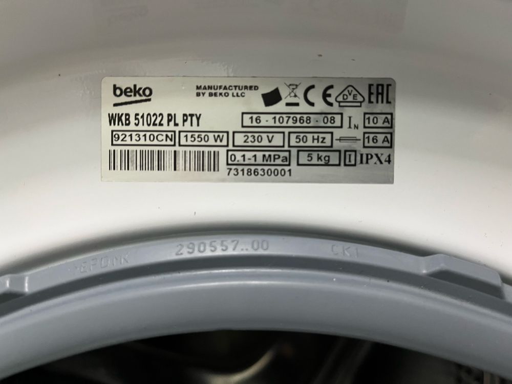 Pralka BEKO 40cm 5kg 1000ob A++ |12msc |BD stan |Dowóz