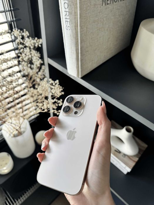 iPhone 16 PRO 128 GB, Dessert Titanium, pustynny, złoty | Case GRATIS!