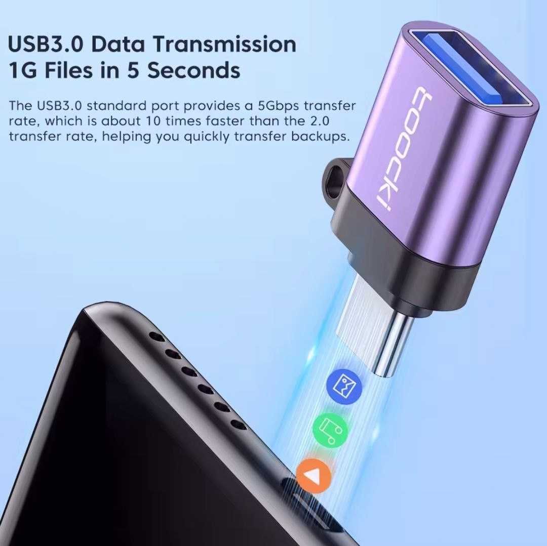 OTG-адаптер переходник быстрая передача данных для телефона с Type-C