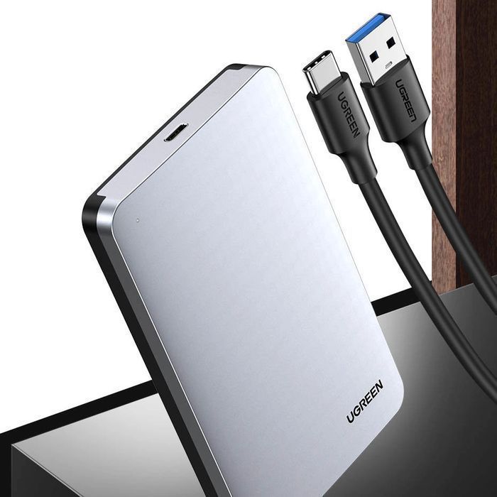 Ugreen kieszeń obudowa na dysk twardy 2,5" SATA 3.0 + kabel C 0,5m
