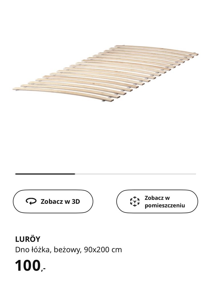 Łóżko hemnes IKEA 90x200