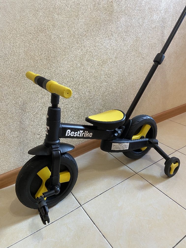 Велосипед дитячий (біговел) з батьківською ручкою Best Trike. детский