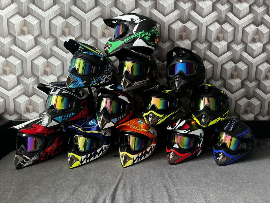 Мото шлем эндуро кроссовый