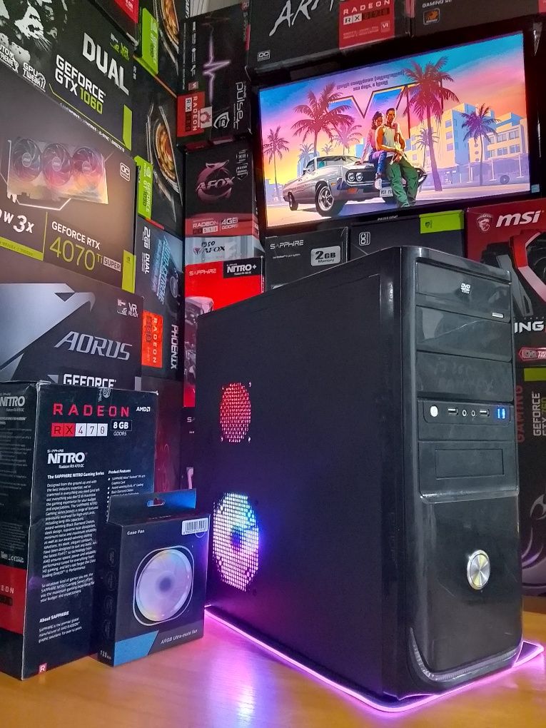 Видеокарта 8 гб,intel i7.Игровой системный блок,пк,компьютер
