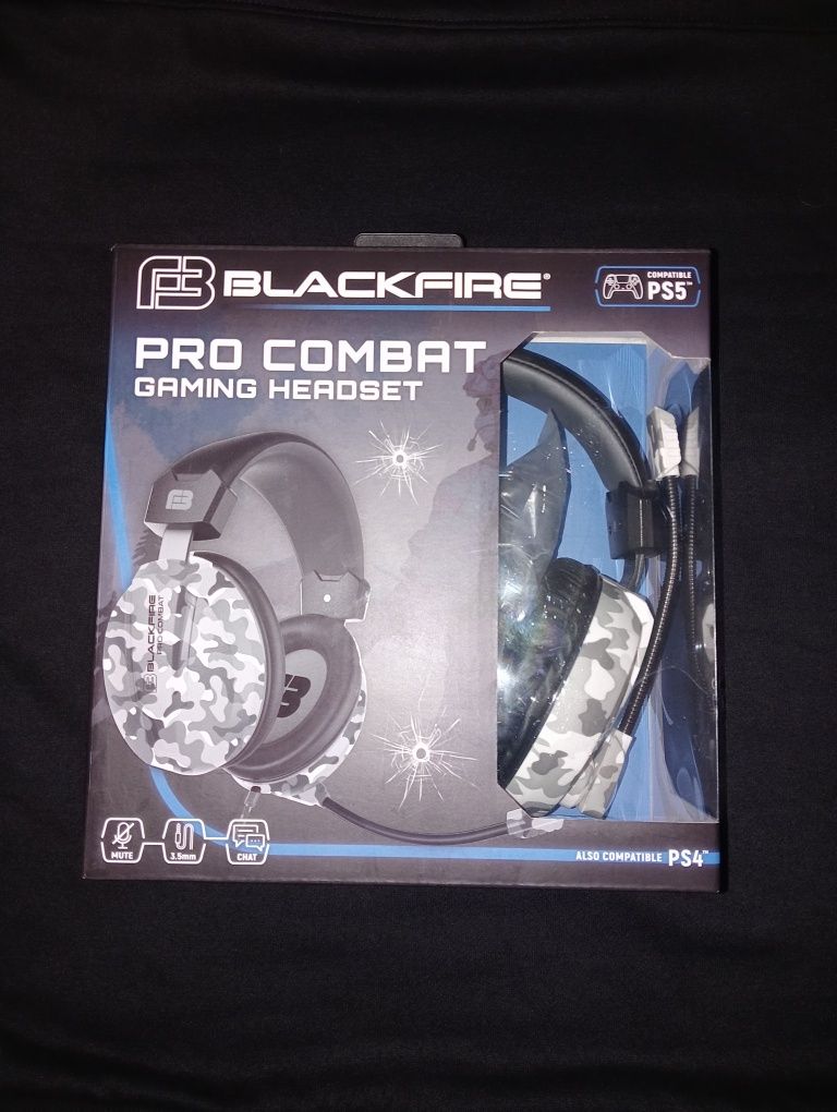 Fones gaming BLACK FIRE Pro Combate (NOVO)