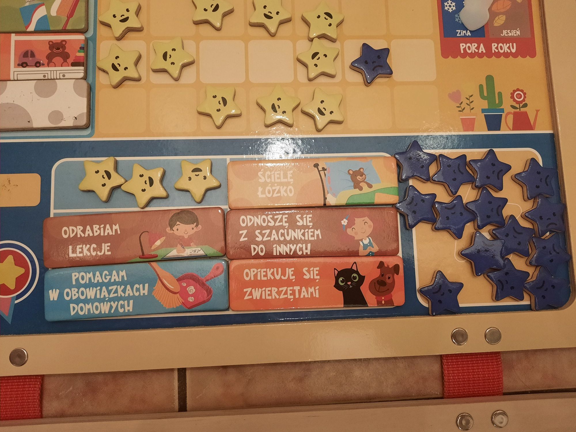 Tablica dla dziecka Mój dzień z zadaniami i kalendarzem
