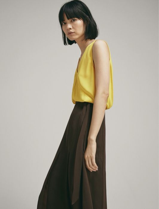 Шовкова блуза Massimo Dutti