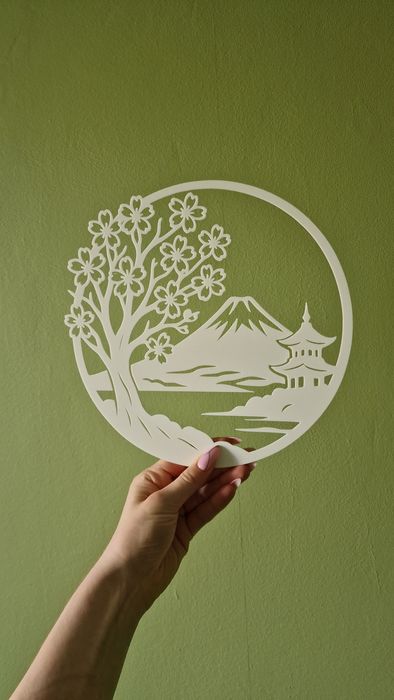Wallart Ozdoba na ścianę Japonia Góra Fuji
