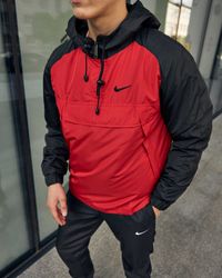 Анорак мужской спортивный Nike Найк красный