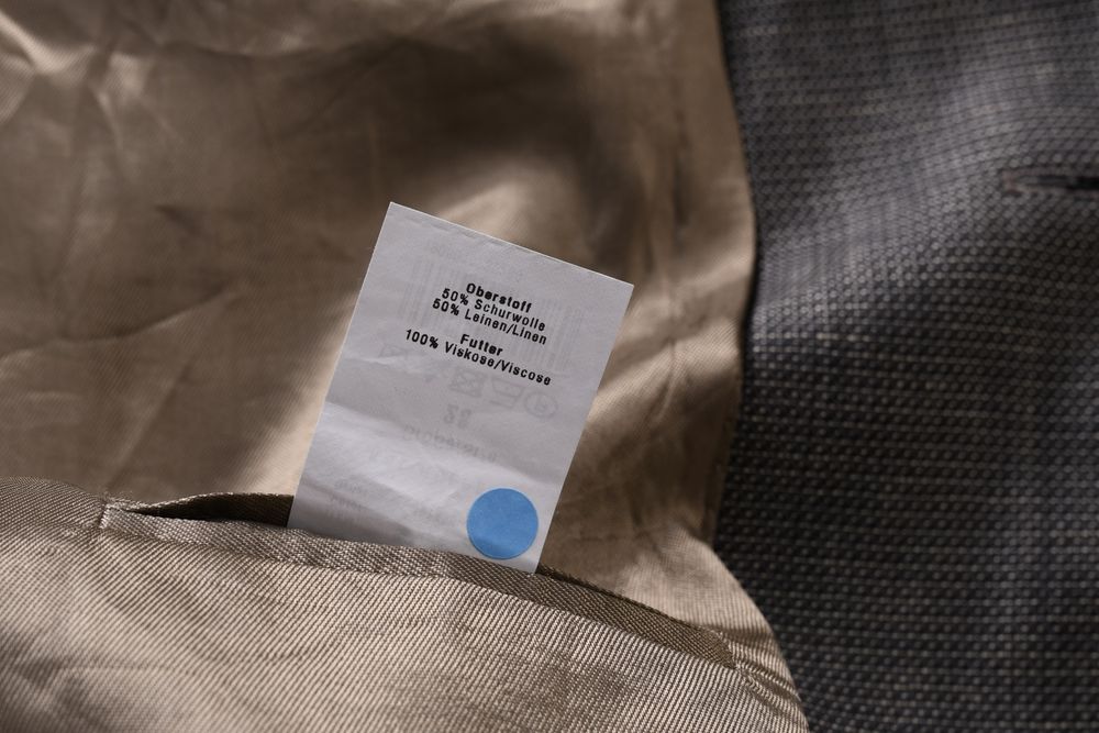 PAUL SMITH klasyczna brązowa marynarka męska w melanżu wełna len r. 56