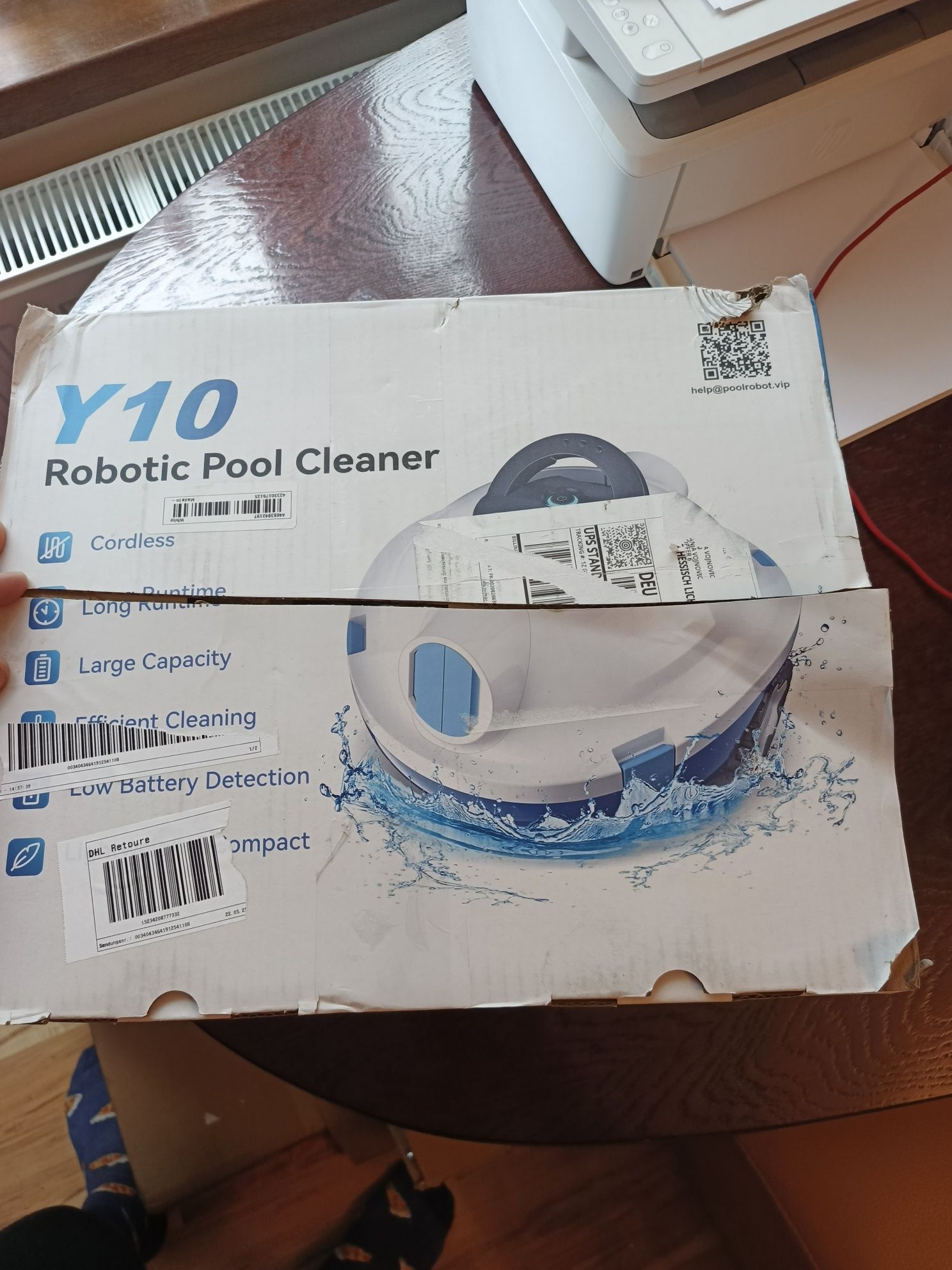 Robot do basenu.