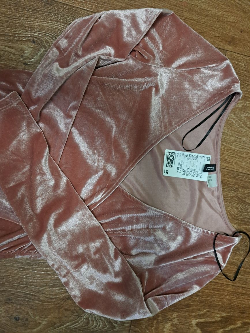 Сукня H&M pink velvet