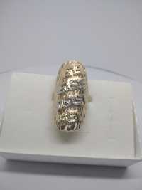 Złoty niezwykły pierścionek złoto 585  R26   406