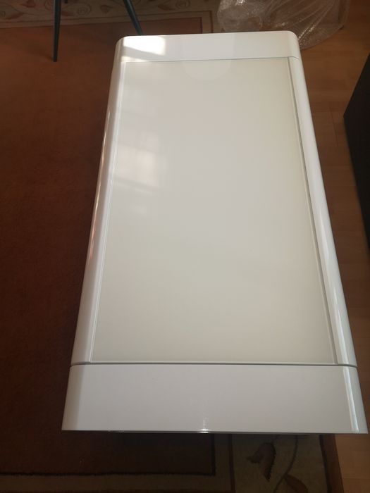 Ława biała prostokątna składana