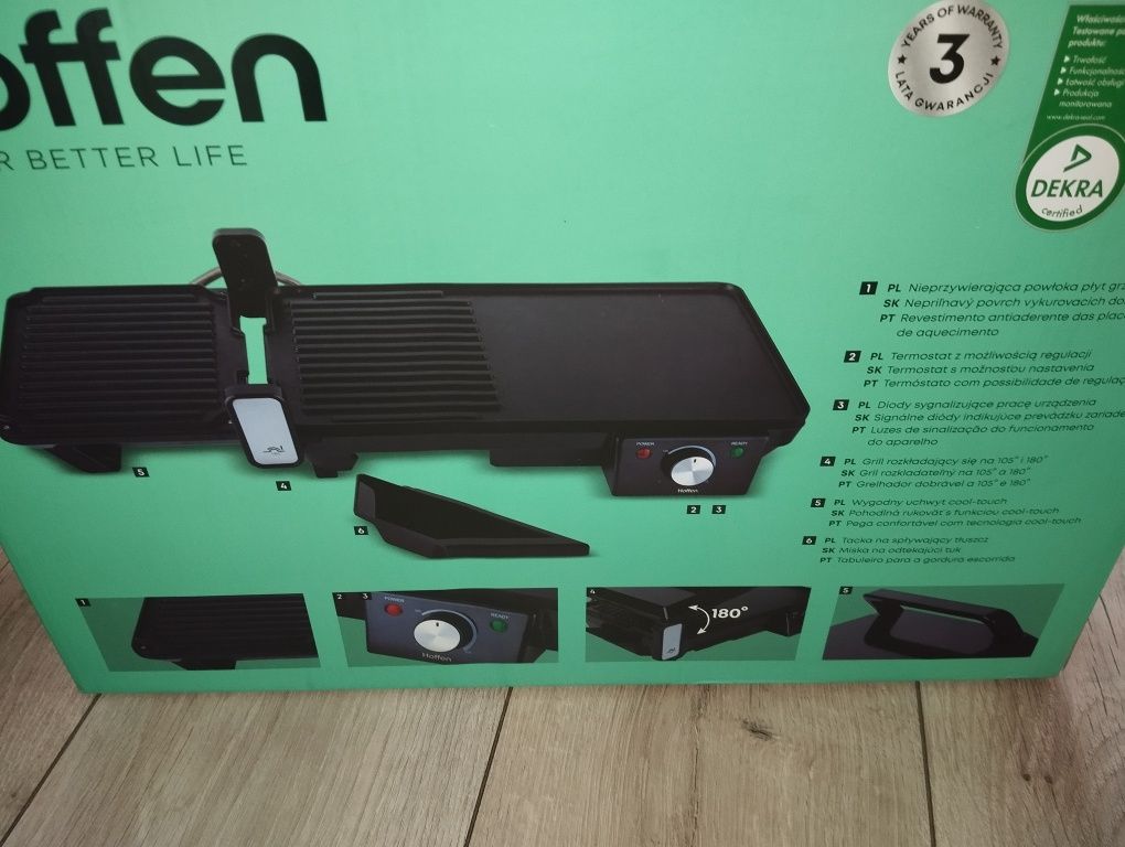 Grill elektryczny 2000W nowy