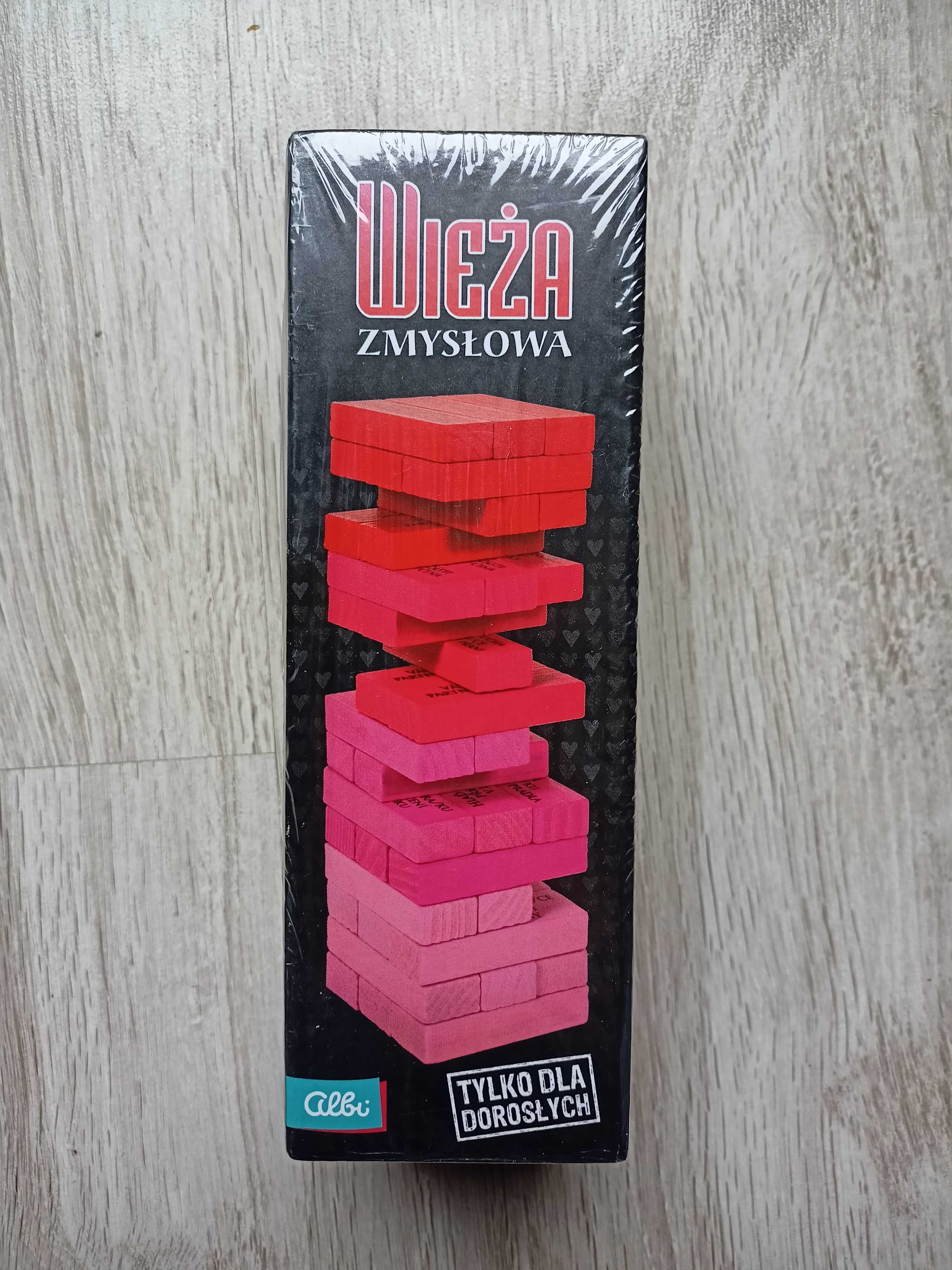 NOWA gra WIEŻA ZMYSŁOWA gra towarzyska tylko dla dorosłych typu jenga