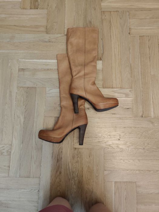 Buty skórzane damskie r. 38