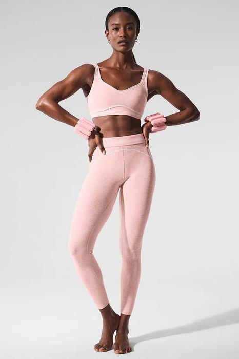 Легінси Alo Yoga Airbrush High-Waist Heart Throb Legging Pink Quartz H