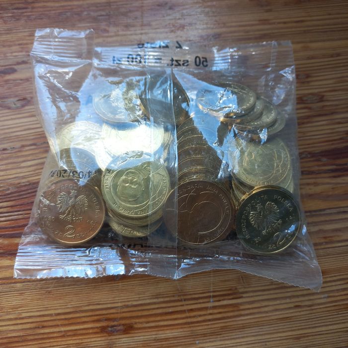 Woreczek Menniczy 2zł, 2014r, Jan Paweł II,  50sztuk!!!