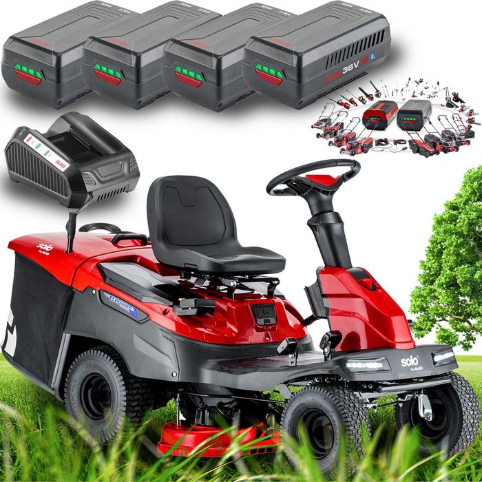 Akumulatorowy traktorek ogrodowy z koszem AL-KO E-RIDER R74.5 Li 36V