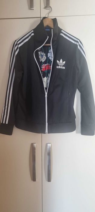 Bluza damska czarna Adidas Europa Track Top, r.M - polecam!