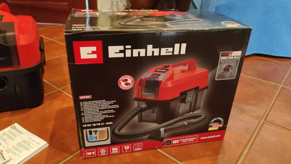 Aspirador/soprador sólidos e líquidos Einhell 18V s/bateria (Novo)