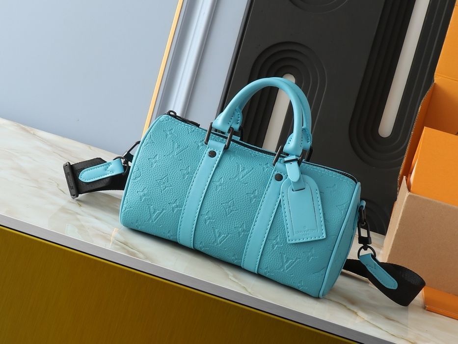 LOUIS VUITTON keepall 25cm сумка мужская унисекс зеленая серая желтая