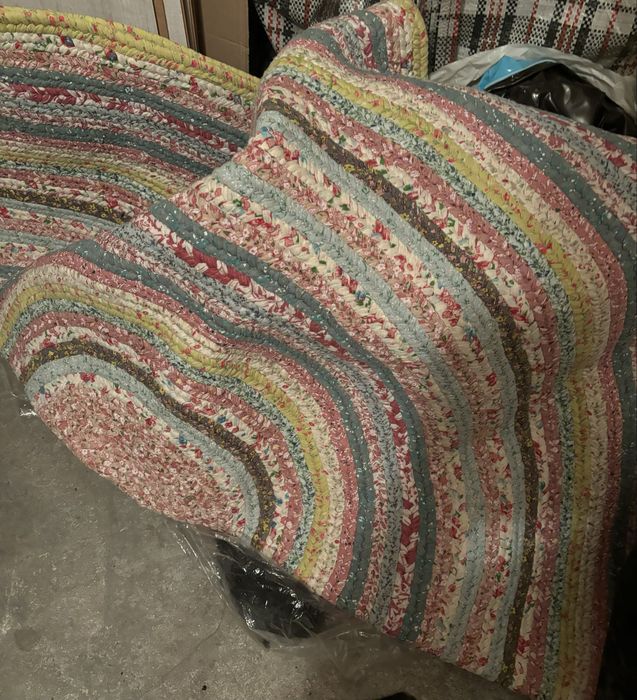 Kolorowy dywan okragły