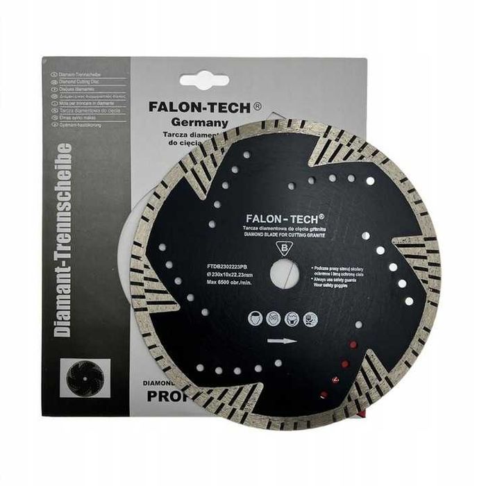 Алмазний диск для різання граніту 230/22.23 PROFI Falon-Tech