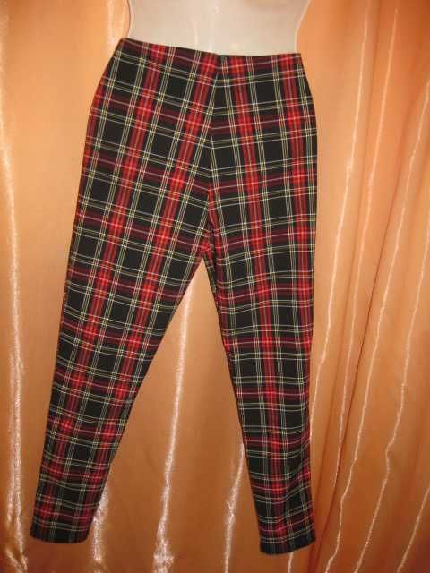 L Zara Зара штани Сліми вобтяжку стрейч еластичні як лосіни в клітинку