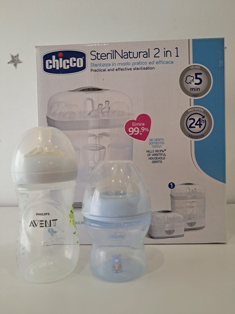 Esterilizador Chicco + Oferta Biberões
