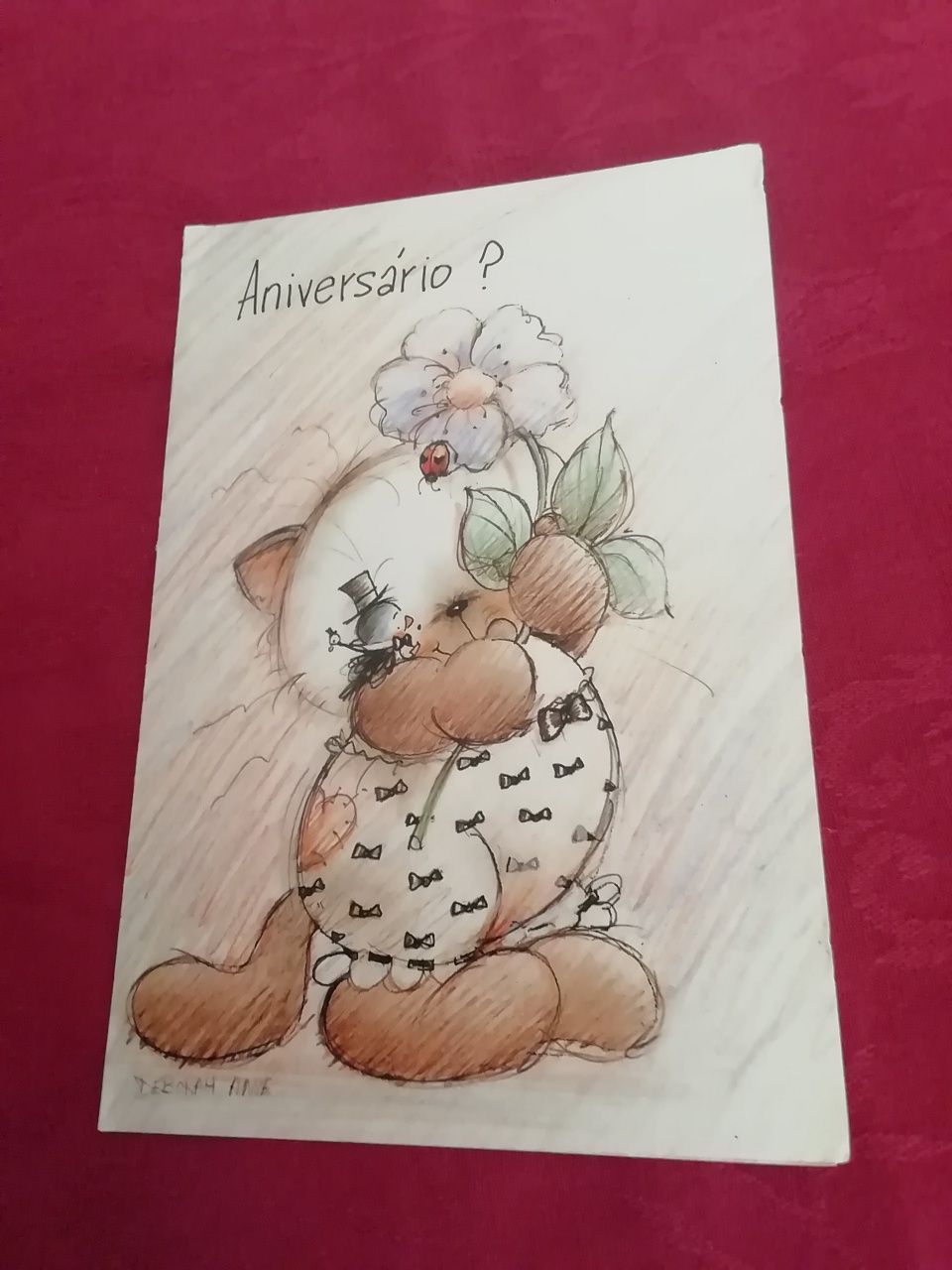 Postal de aniversário da Ambro Cards