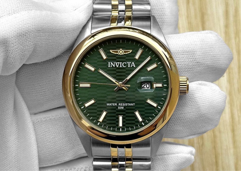 Часы Invicta 38418 Aviator 43 mm. Green Dial