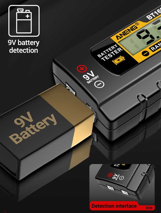 Uniwersalny tester baterii ANENG BT169 LCD miernik napięcia