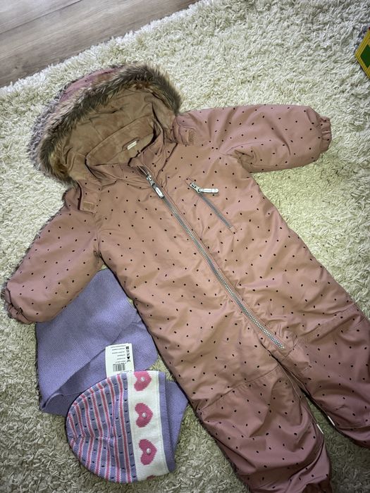 Зимовий комбінезон Hm 86 розмір 12-18 18-24, зимове взуття 14,7 см