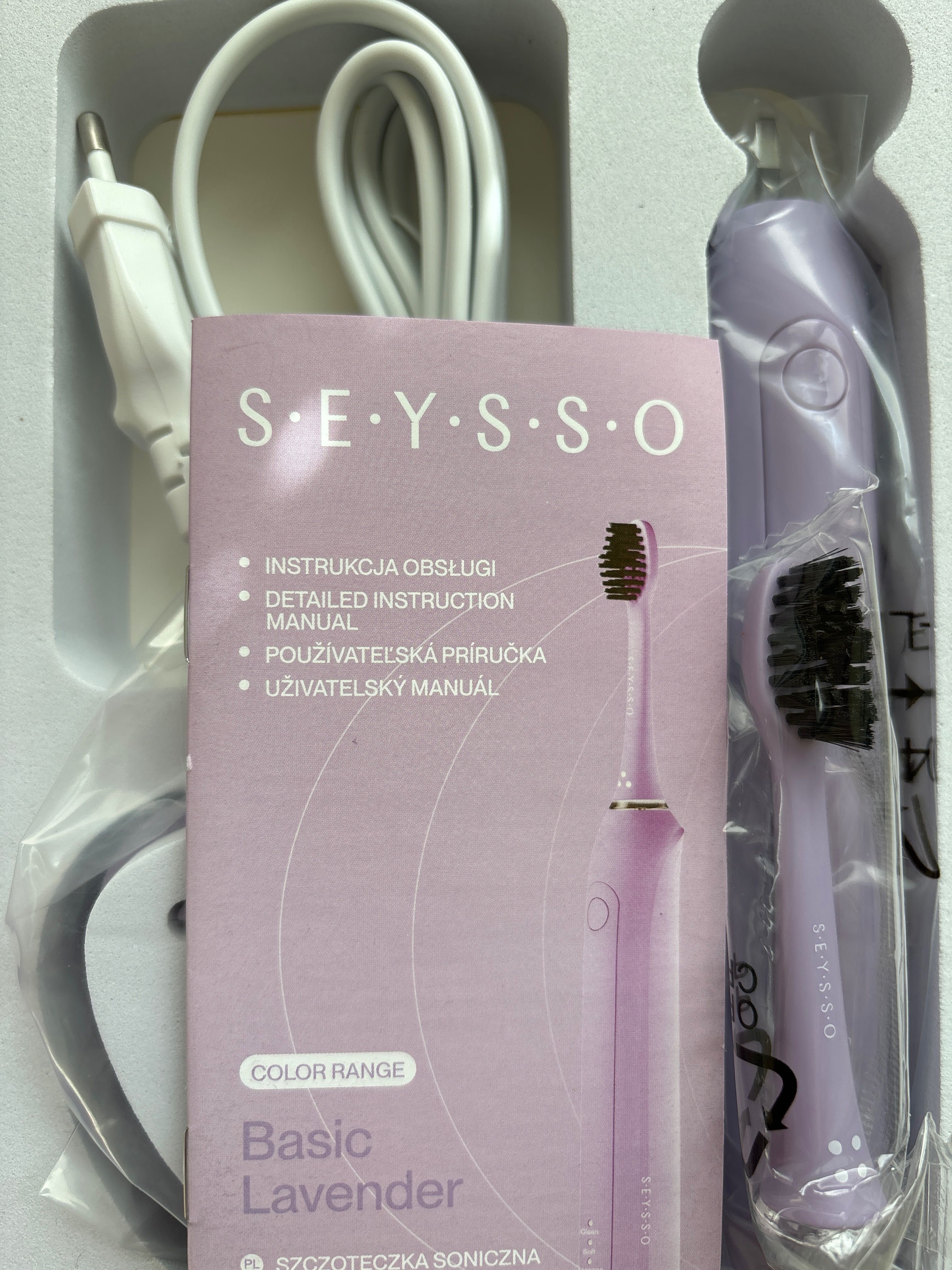 SEYSSO Basic Lavender Szczoteczka soniczna do zębów 3 tryby