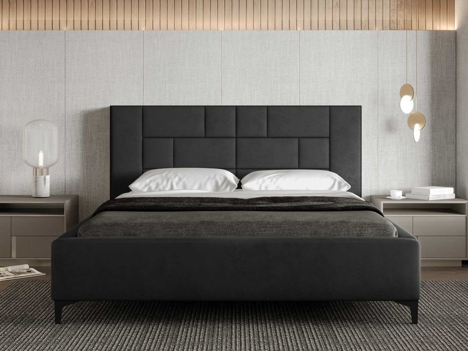 Łóżko Sypialniane z pojemnikiem + stelaż metalowy Porto PRODUCENT