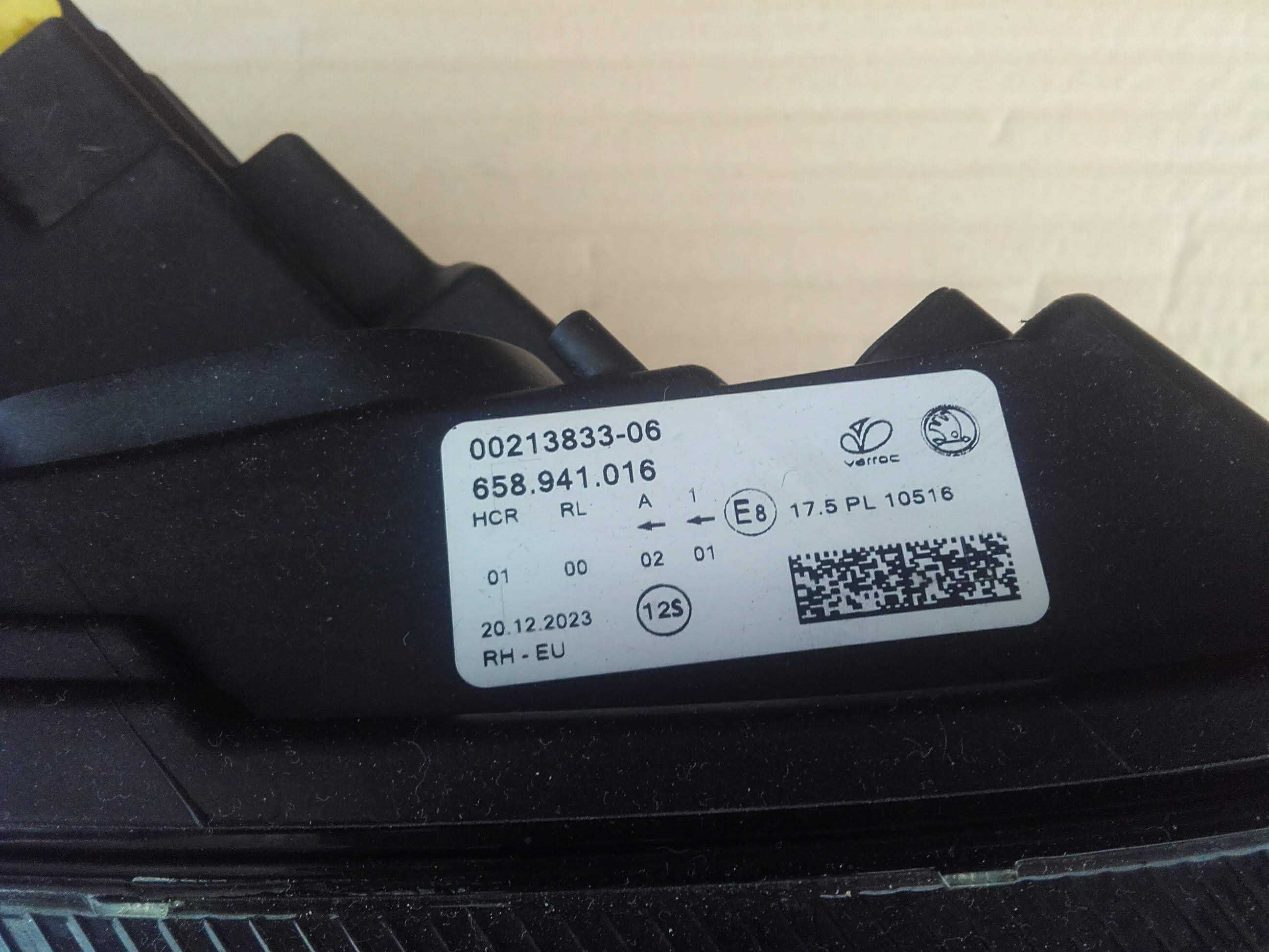 Lampa przednia prawa Skoda Kamiq LED 2019-> nr4440