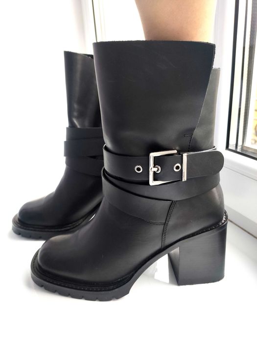 Шкіряні ботильйони Vitto Rossi байка 36 р.