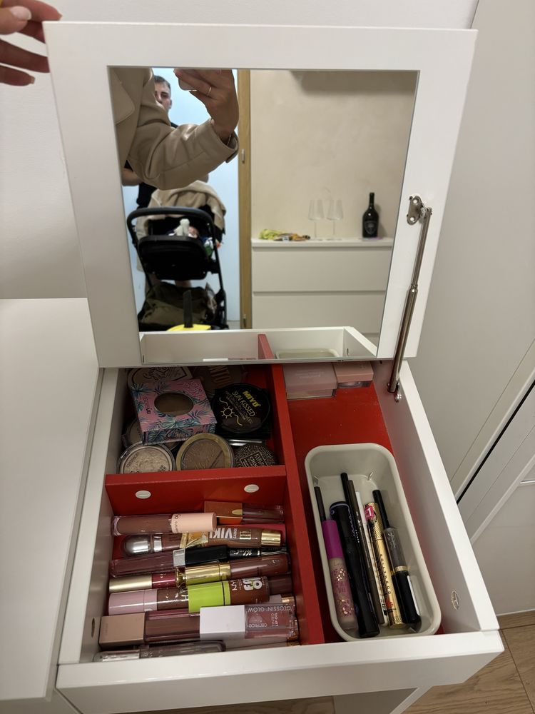 Toaletka z lustrem BRIMNES biała Ikea