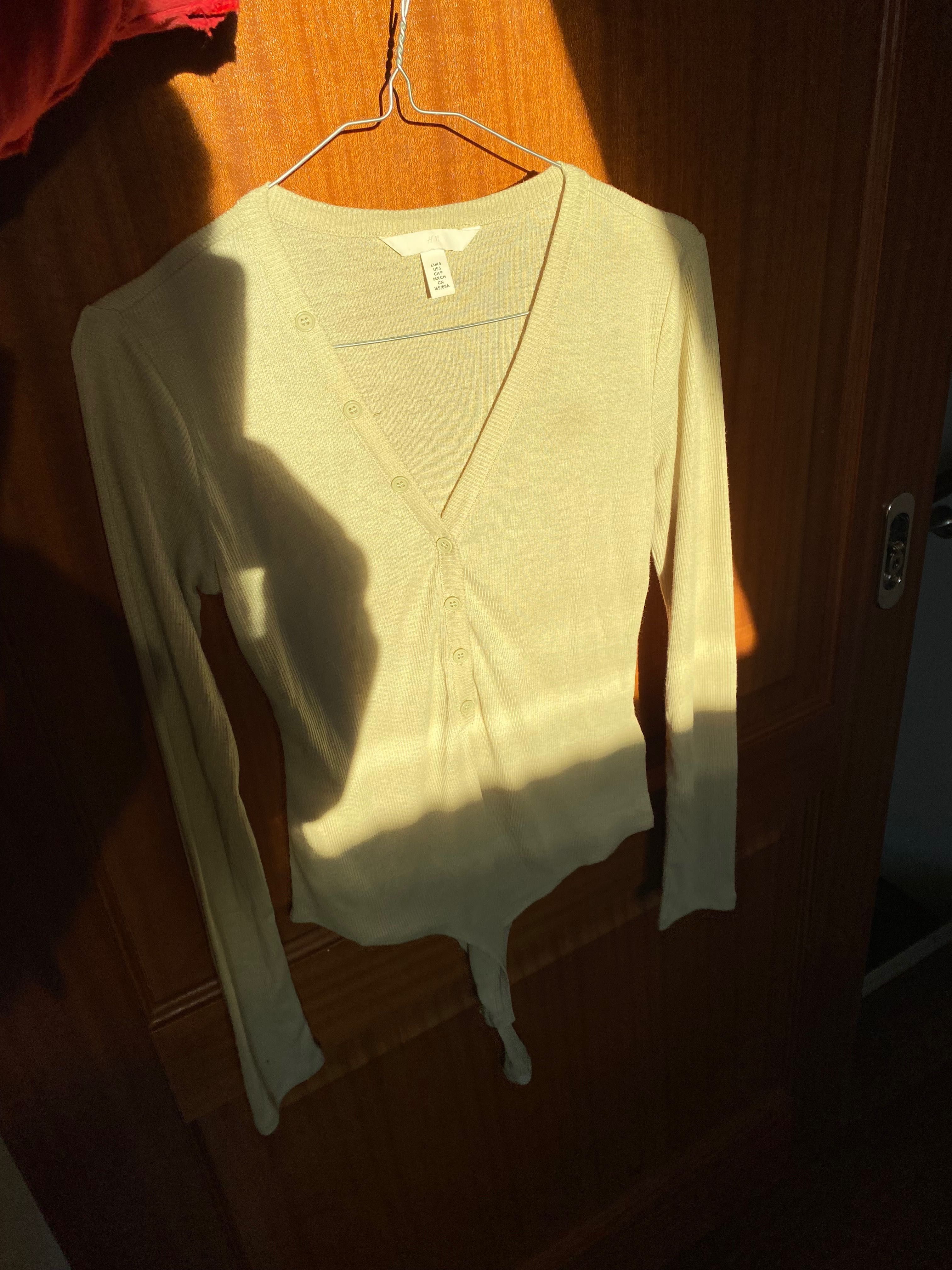 Body H&M pistacjowe damskie długi rękaw