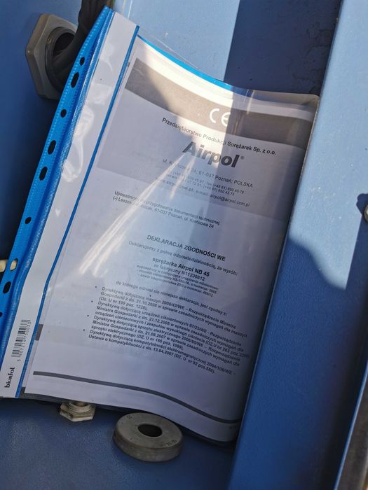 45kw 7750L/min Sprężarka śrubowa AIRPOL NB45 kompresor śrubowy 7.5 bar