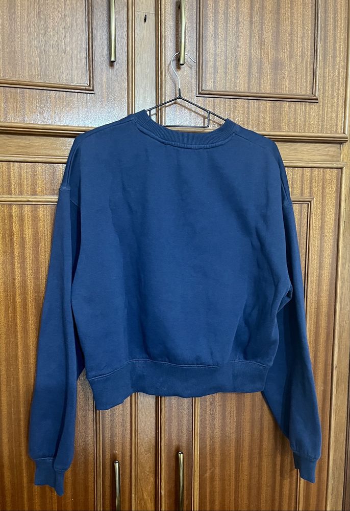 Moletom Curto Azul