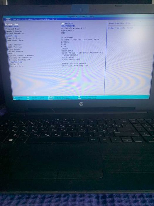 Ноутбуки HP 250 G5 i3/RAM8/HDD500 - 3 шт б/у