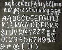 Cukierniczy alfabet CASUAL stemple literki do masy lukru DUŻY 3 cm